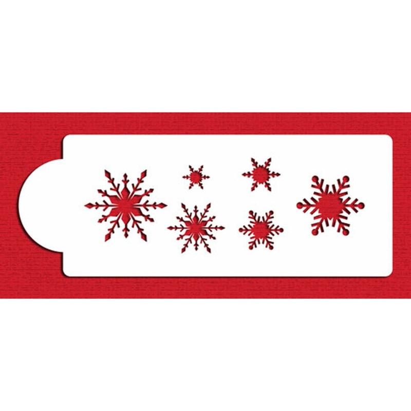 Snowflakes Cake Stencil