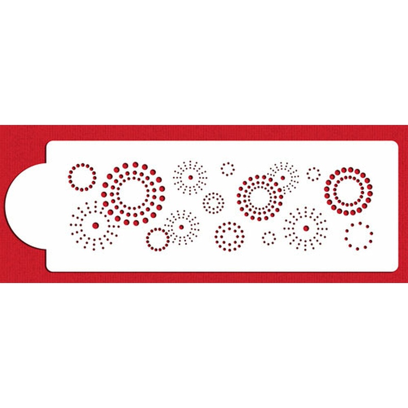 Starburst Side Cake Stencil