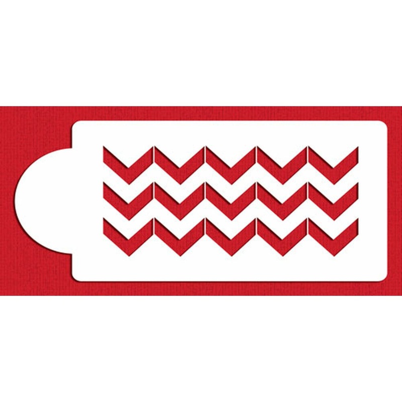 Wide Chevron Cake Stencil