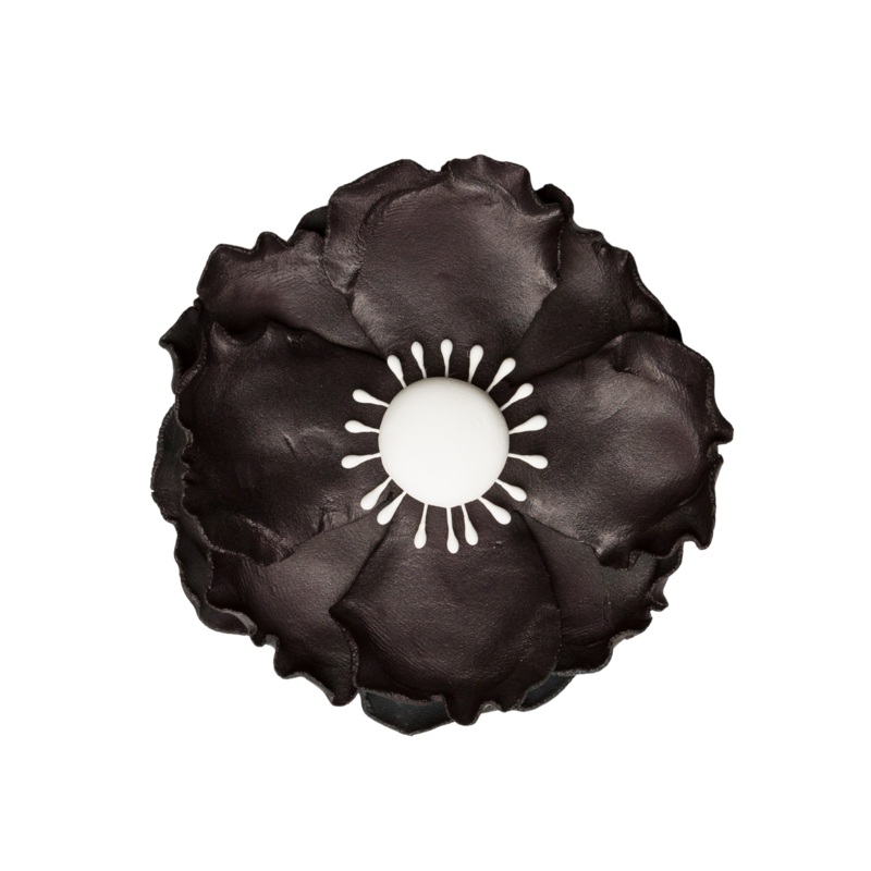 180BK- 3.25' Anemone - Black