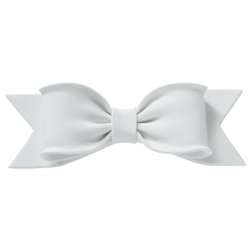190LG - Large White Bows 6' Gumpaste