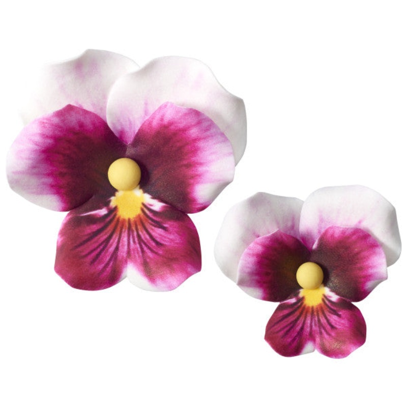 195- Pink Pansies Assortment 3pc