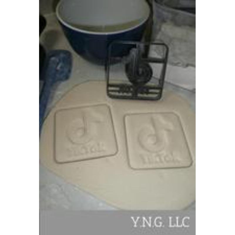 Fondant Cutter Tik Tok Logo- Square