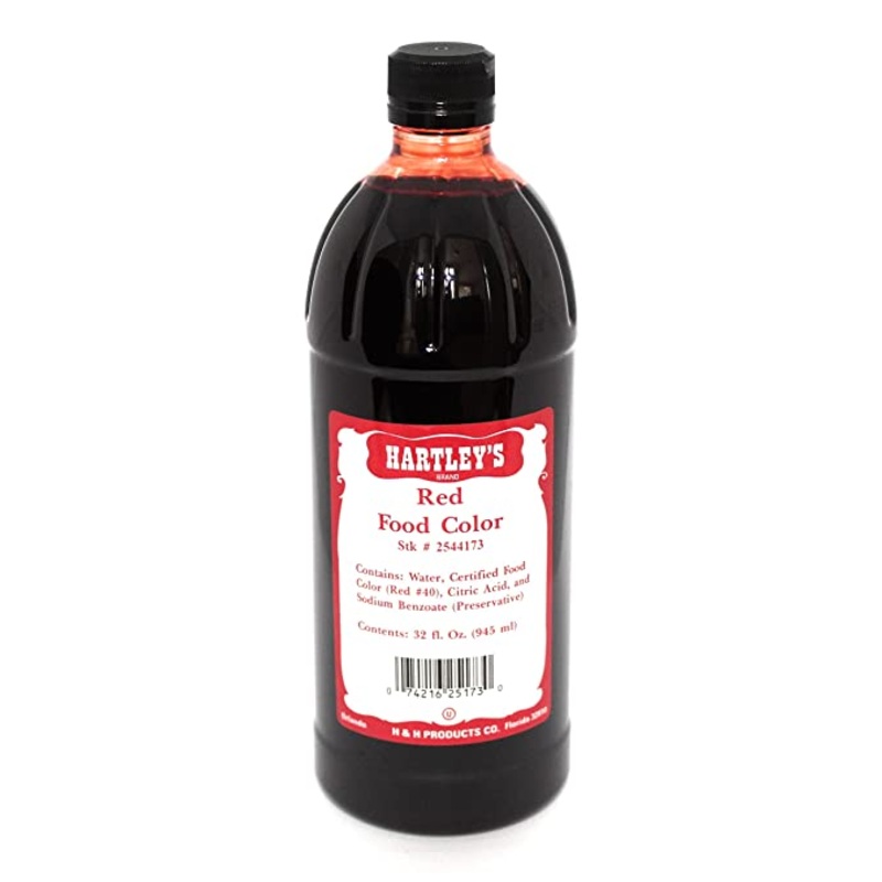 Hartley Bright Red Food Color- 32 oz