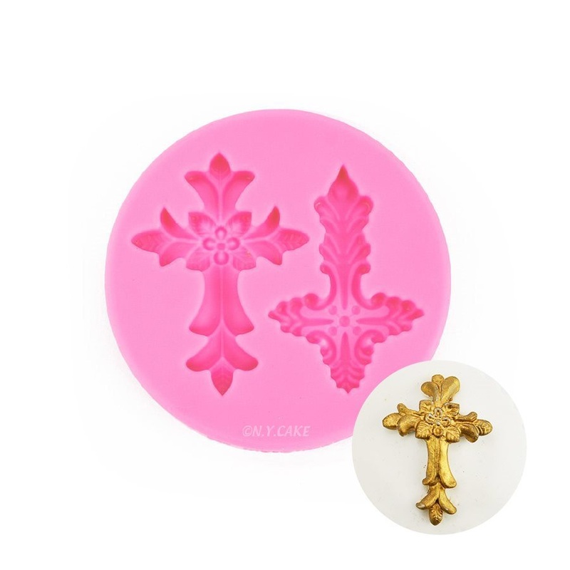 NY Cake Silicone Fancy Cross Mold