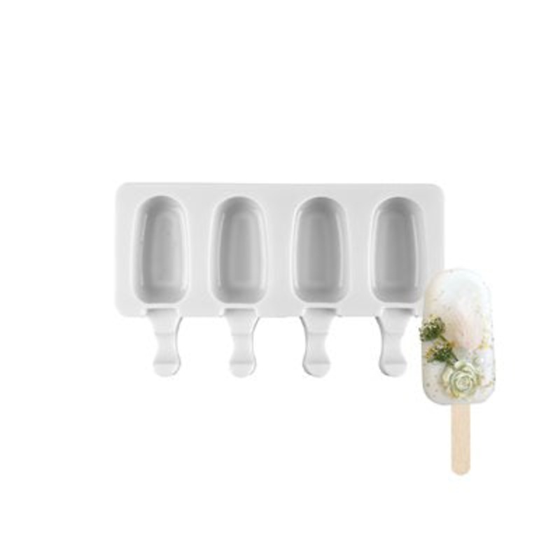 NY Cake Silicone Ice Cream Pops Mini Size Silicone mold for 4 bars/cake pops