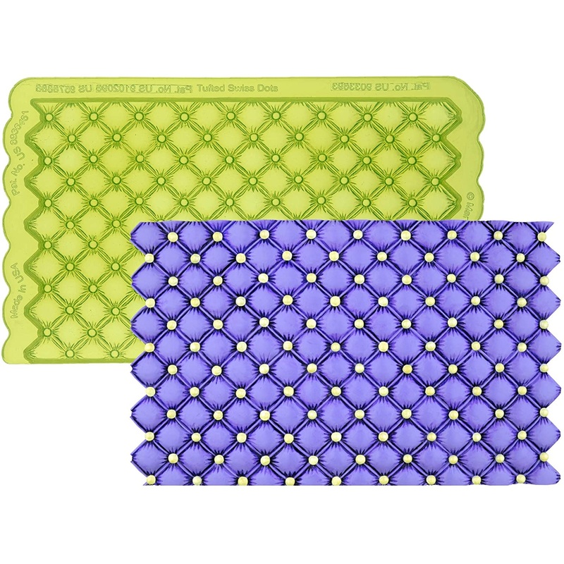 Tufted Swiss Dot 'Quilted' Simpress