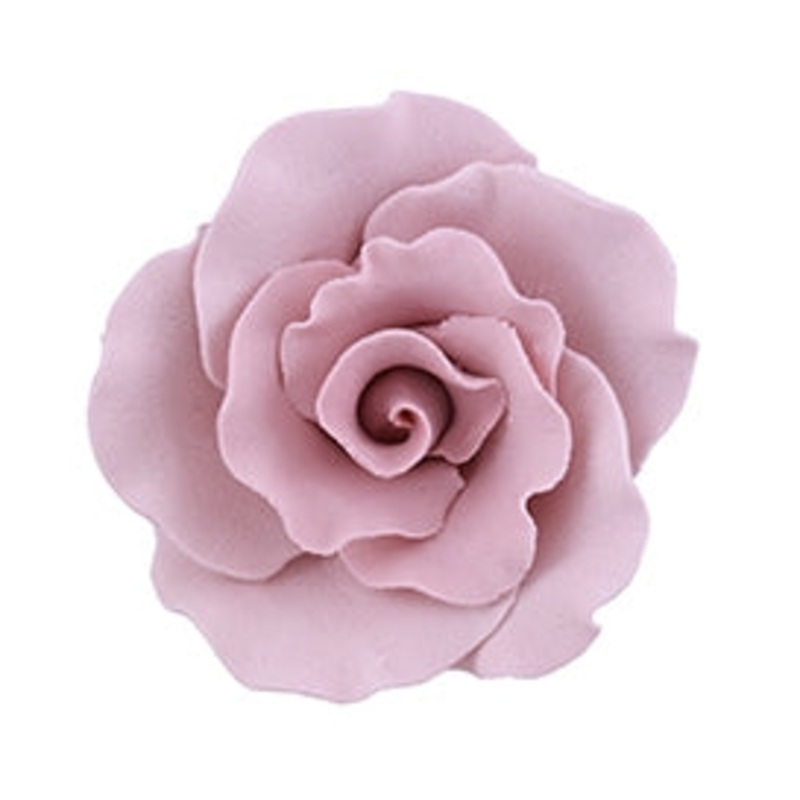 147MV- Large Formal Rose On A Wire Mauve