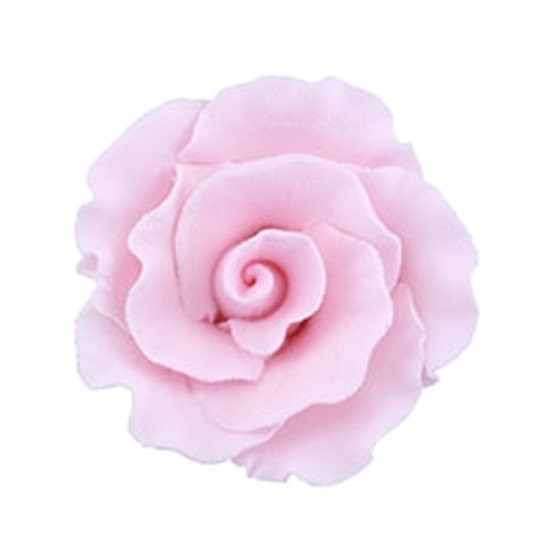 147PK- Large Formal Rose On A Wire Pink