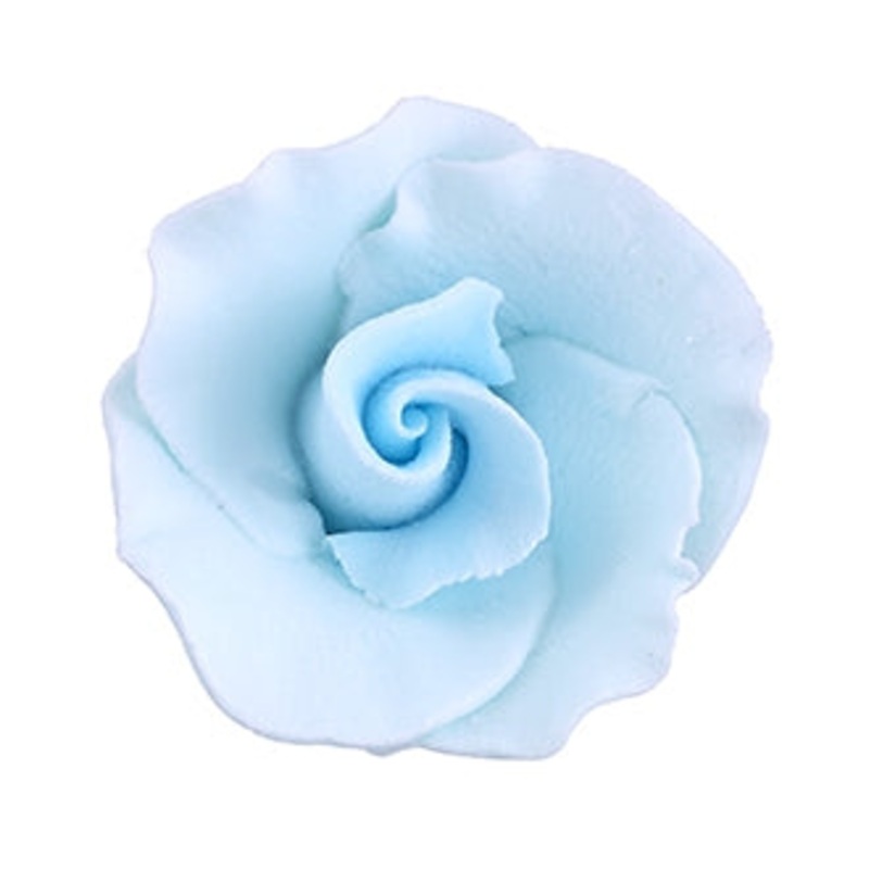 148BL- Med Formal Rose On A Wire - Blue