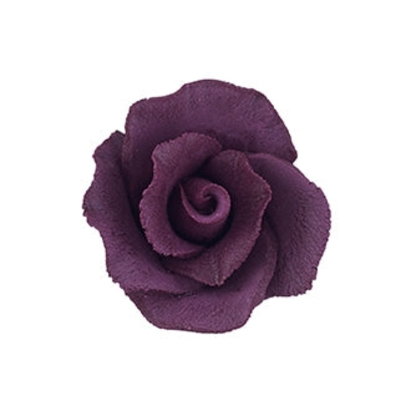 149BU- Sm Formal Rose On Wire Burgundy