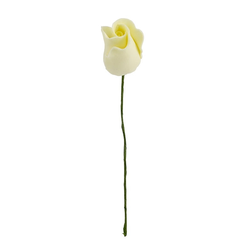 150YL- Formal Rosebud On A Wire - Yellow