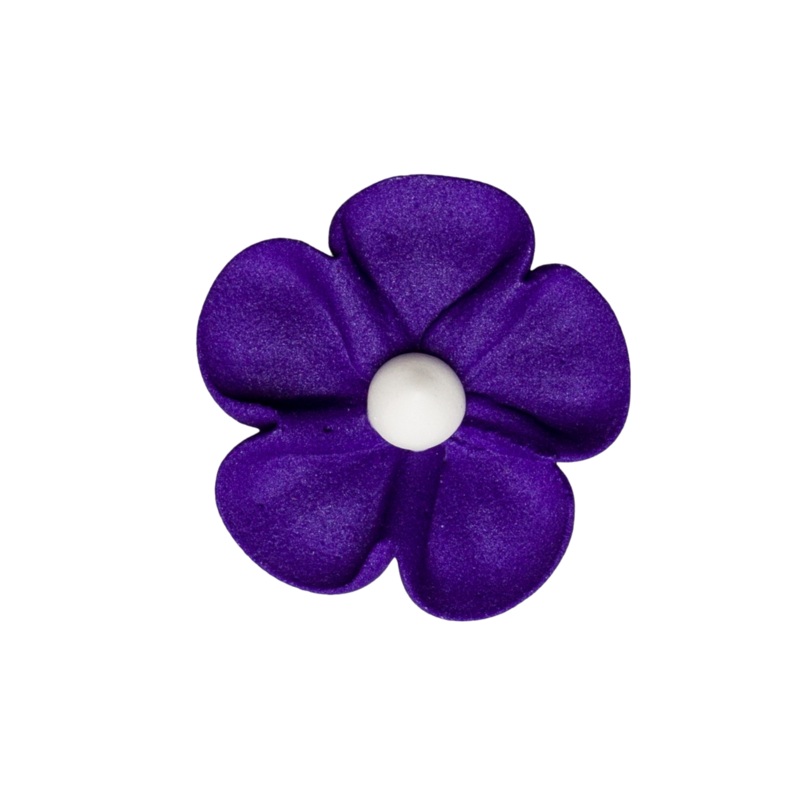 216PU- 1.5' Royal Icing Blossom - Purple