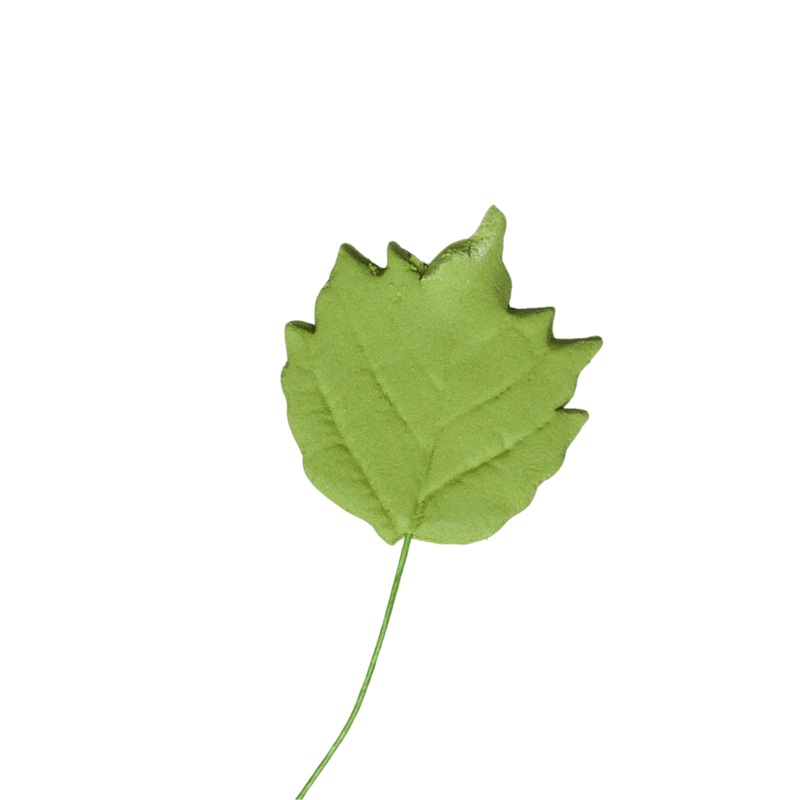 73- 1.5' Sunflower Leaves Med Green 2pc