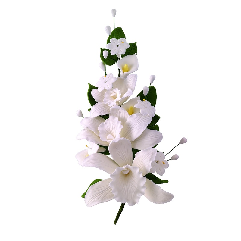 Medium Cattleya Orchid Spray #29