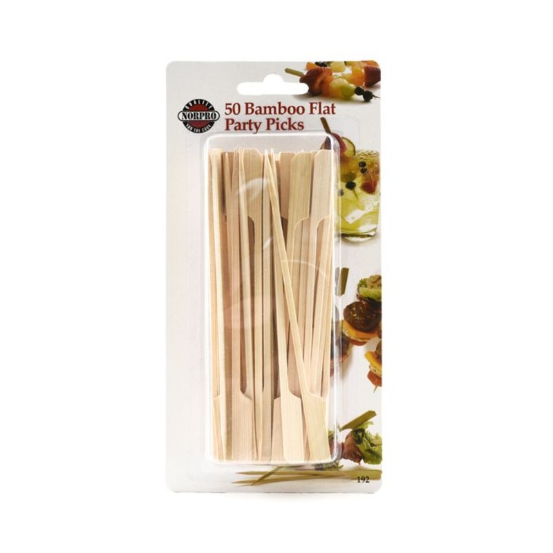 NorPro 50 Bamboo Flat Party Picks