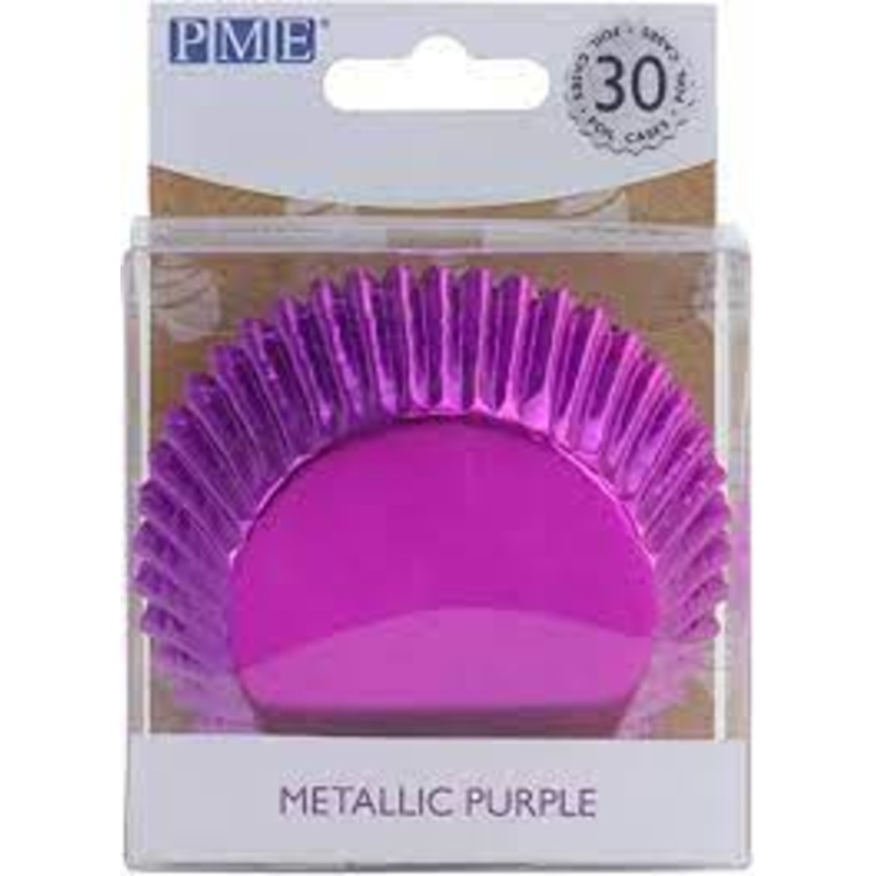 PME Foil Cupcake Metallic Purple 30ct