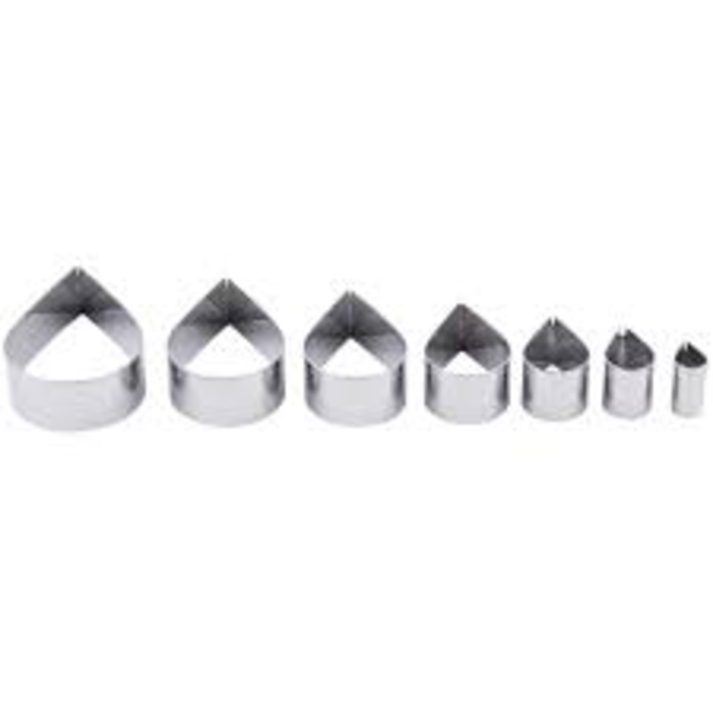 Ateco 7pc Plain Tear Drop Set