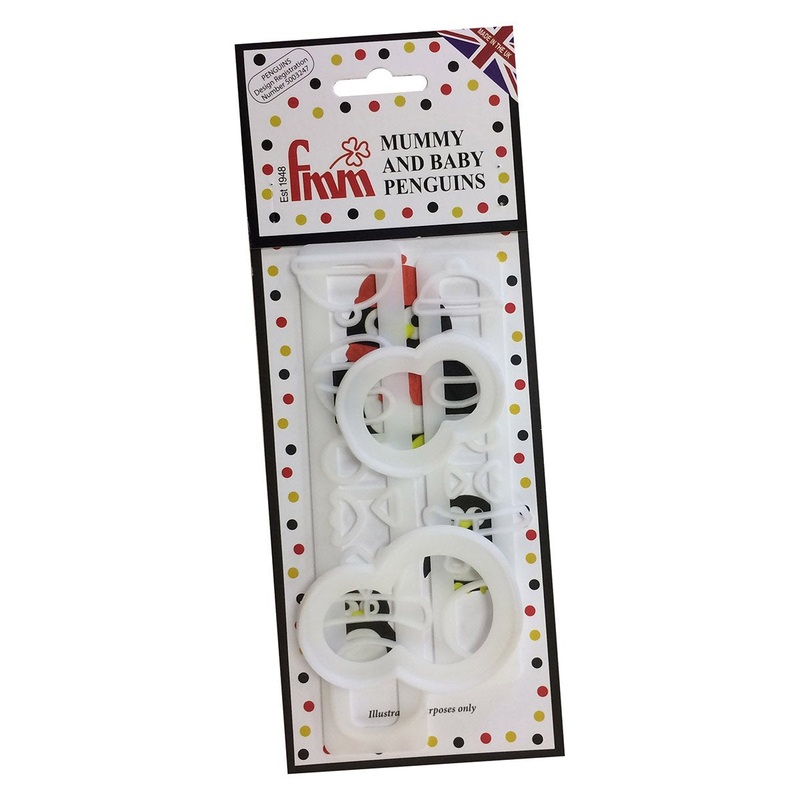 FMM Mummy and Baby Penguin Cutter
