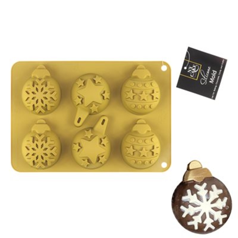 NY Baking Silicone Holiday Ornaments - 6 piece