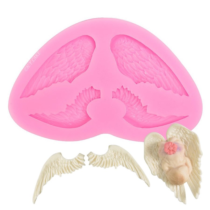 NY Cake Angel Wings Silicone Mold - 4 Cavity