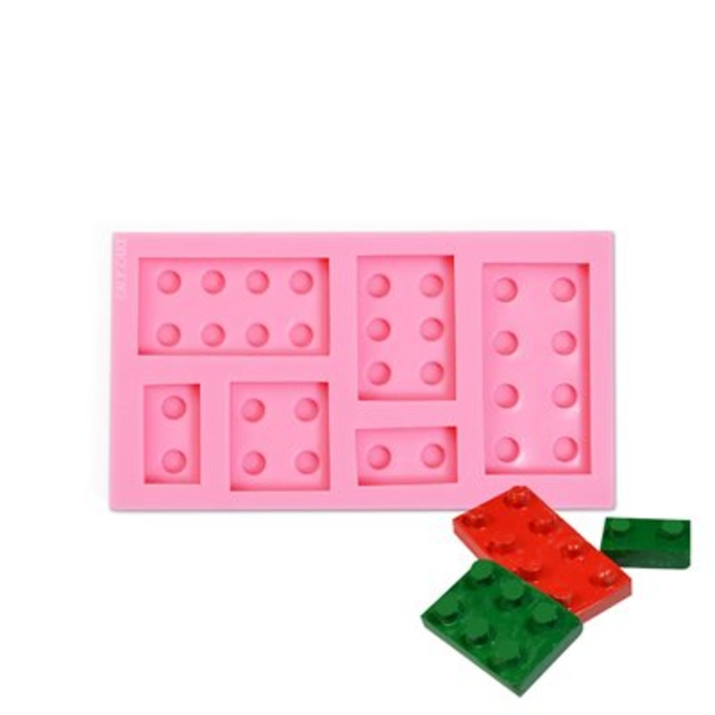 NY Cake Brick Block Silicone Mold 6 Cavity