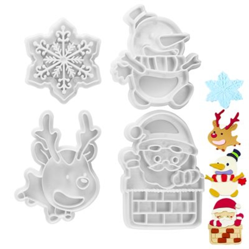 NY Cake Christmas Cutter Set- Set of 4