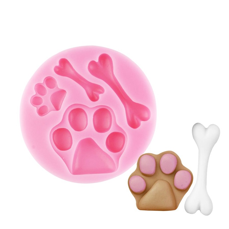 NY Cake Silicone Dog Bone & Paws Mold