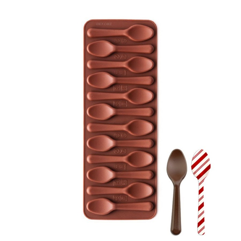 NY Cake Silicone Spoon Chocolate Mold 12 Cavity