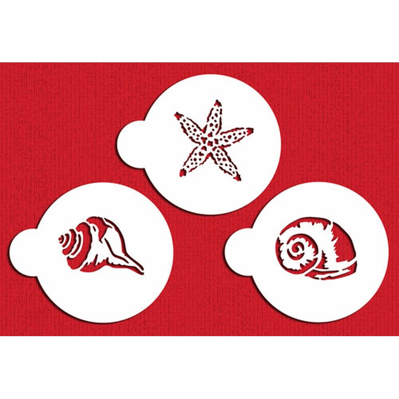 Shells Cookie Stencil