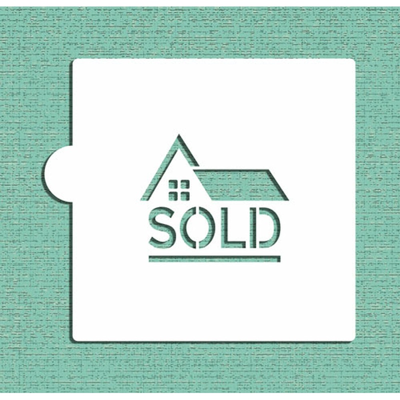 Sold House Cake Stencil