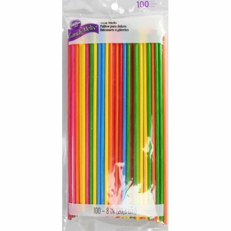 Wilton 8In Treat Sticks 100Ct Brts