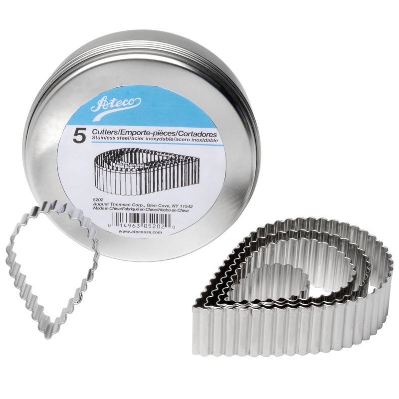 Ateco Fluted Tear Drop Cutter Set