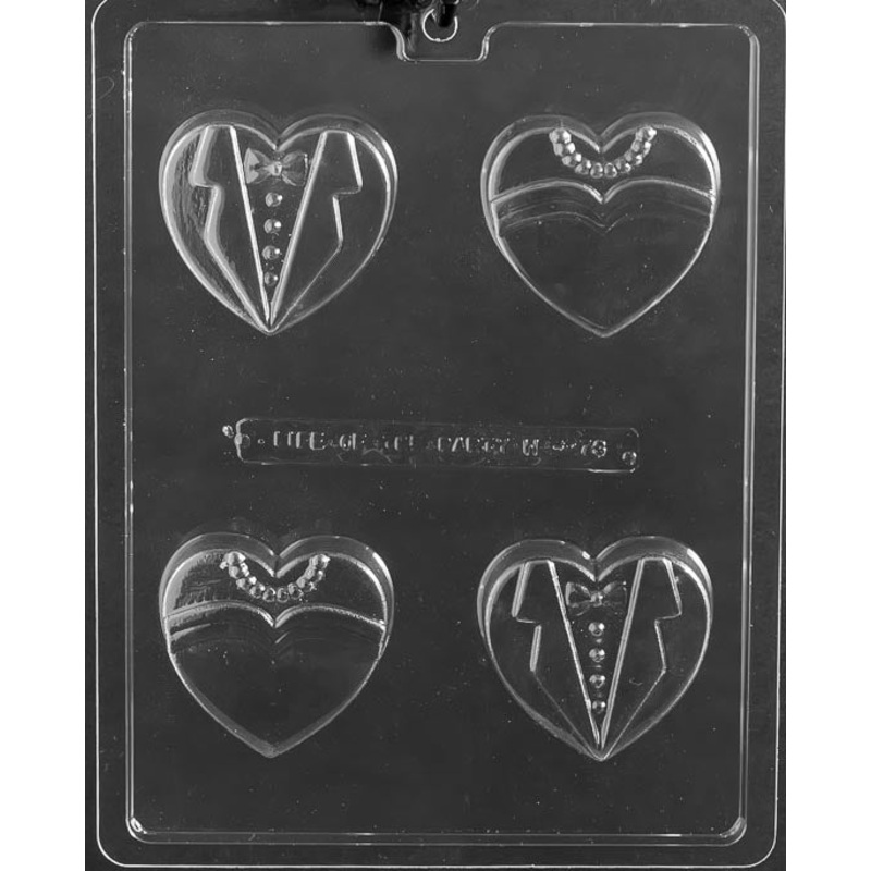 Bride Groom Heart Cookie W073