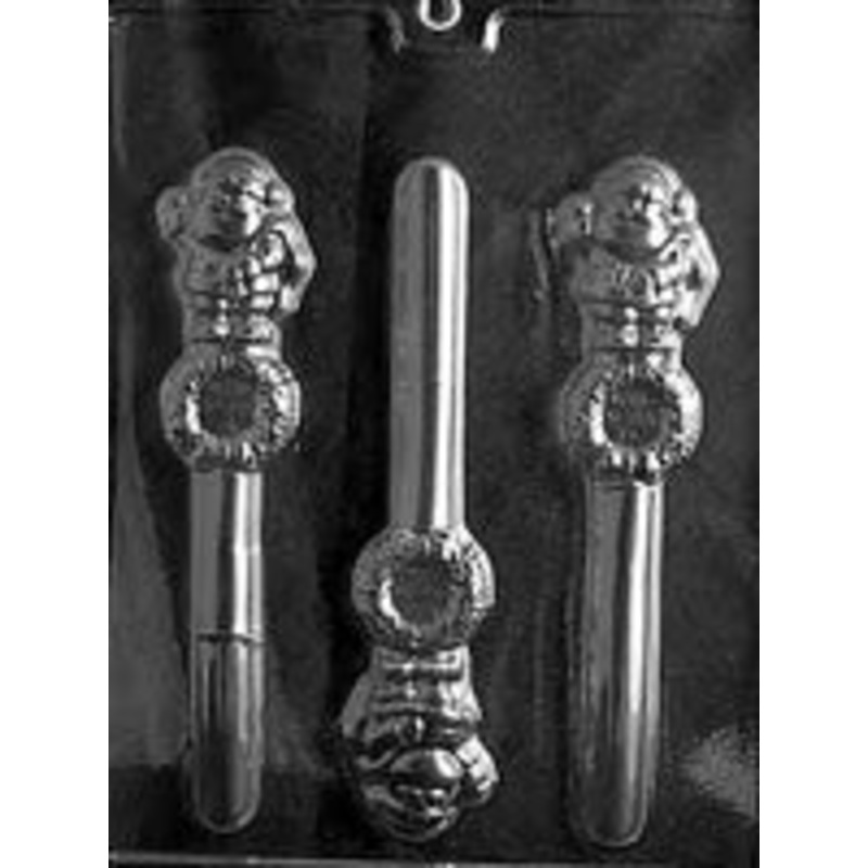 Santa/Wreath PretzelLollipop C407