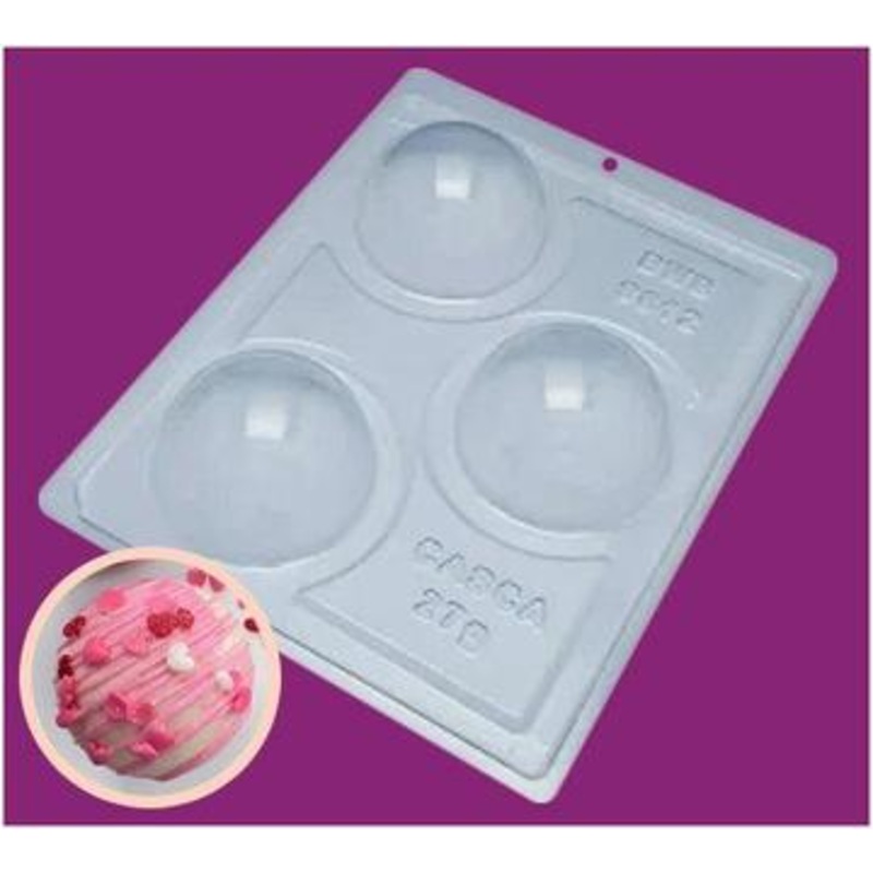 70mm Hemisphere 3pc Chocolate Mold
