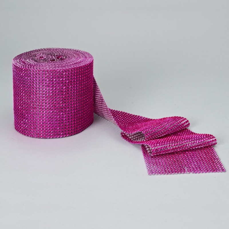 Diamond Mesh Roll - Fuchsia