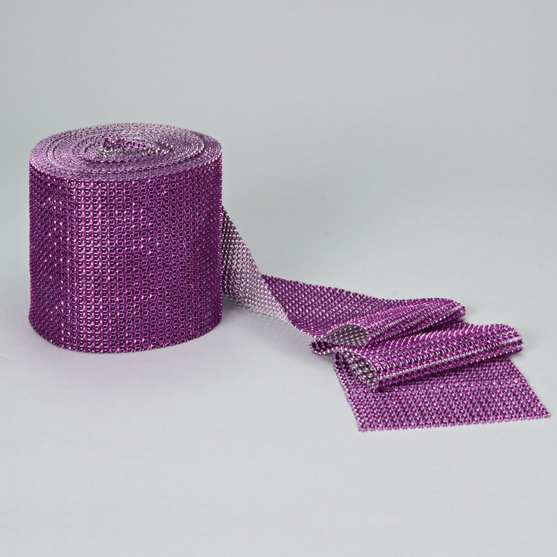 Diamond Mesh Roll - Purple