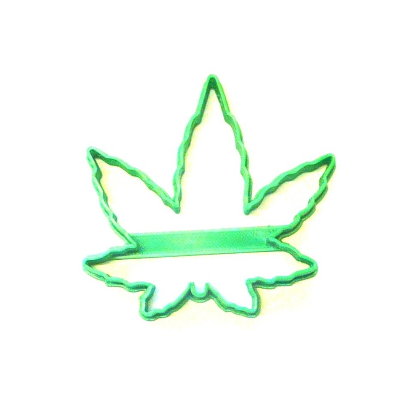 Fondant Cutter Small Cannabis Leaf