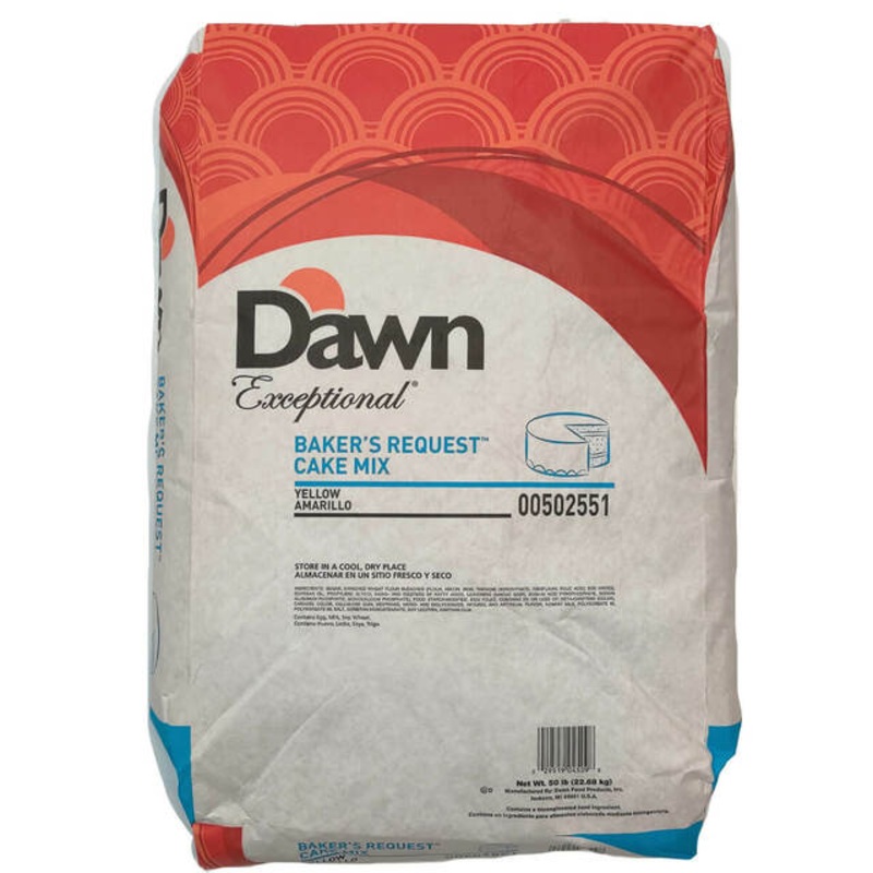 Dawn Yellow 50lb Cake Mix