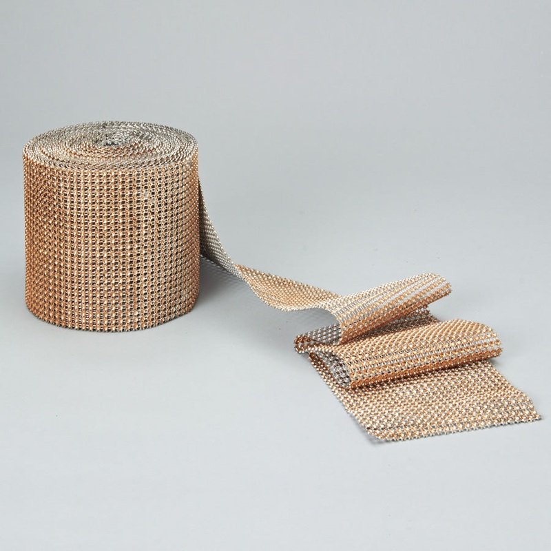 Diamond Mesh Roll - Champagne