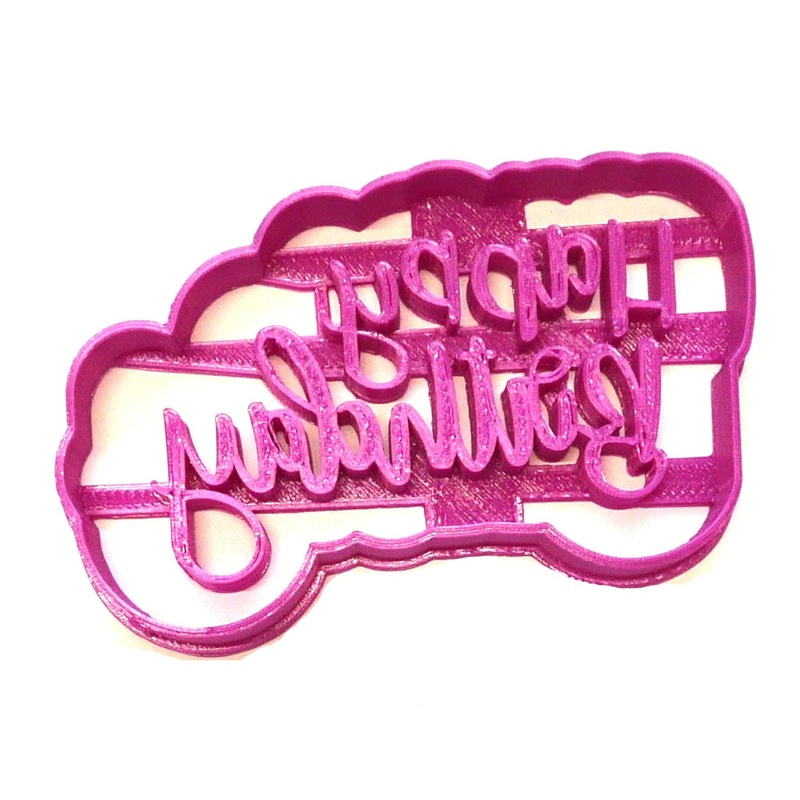 Fondant Cutter Happy Birthday Small