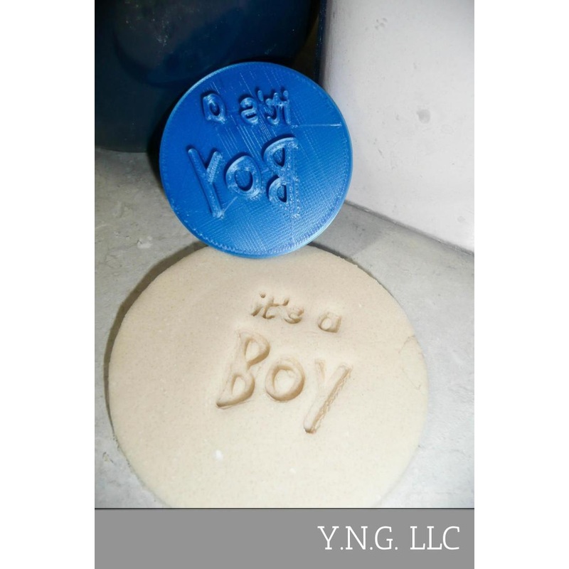 Fondant Its A Boy Stamp