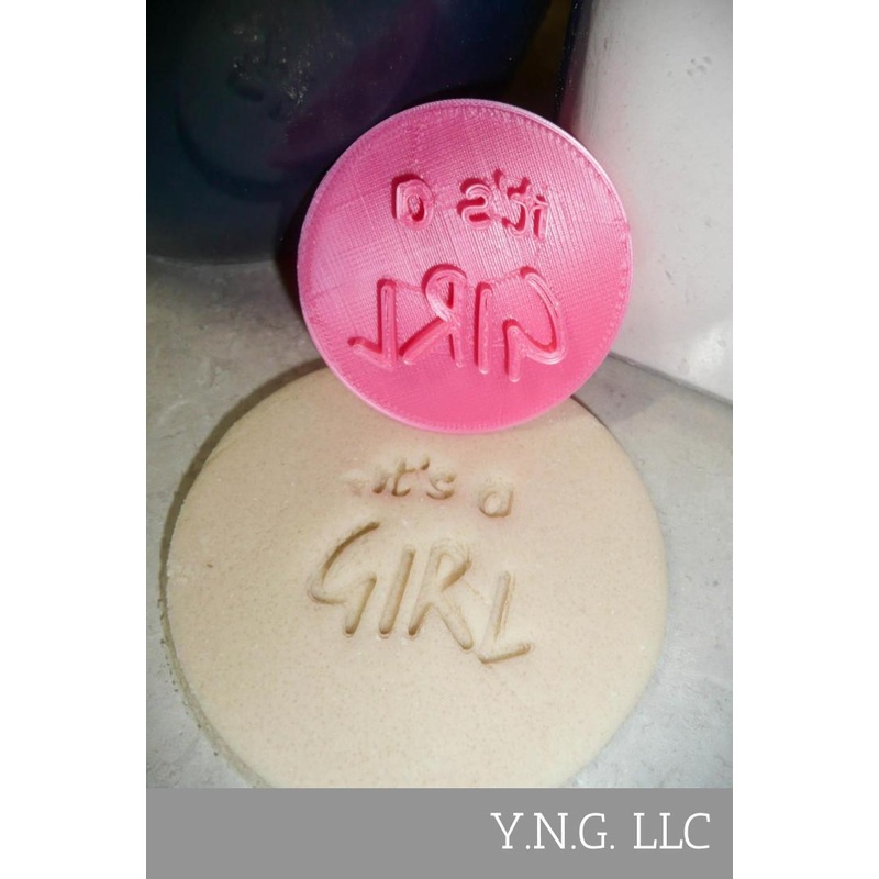 Fondant Its A Girl Stamp