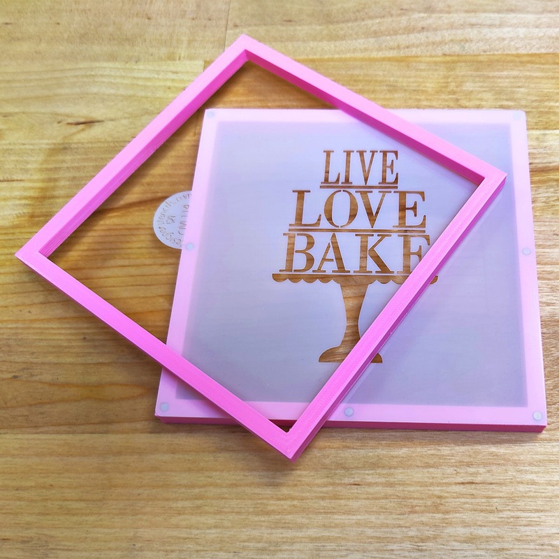 KM Stencil Holder Pink 5.5'