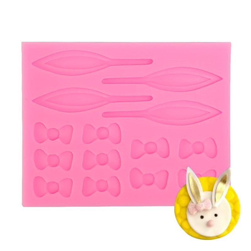 NY Cake Bows and Ears Bunny Rabbit Mold