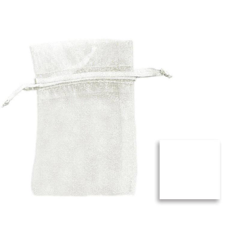 Organza Sheer Bags 6'x 9' White