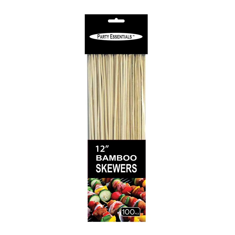 PartyE Bamboo 12' Skewers - 100ct