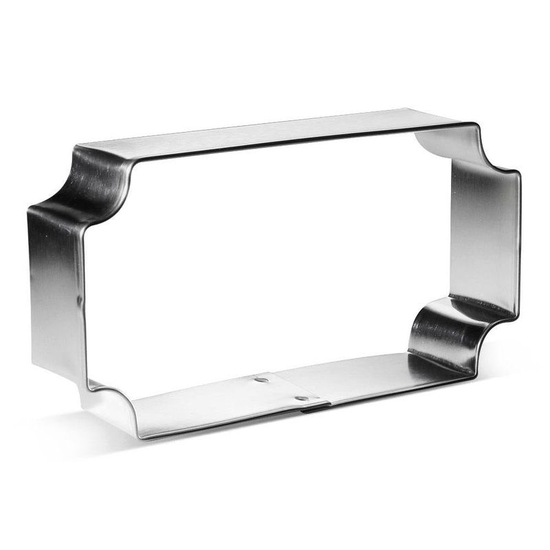 Ticket Plate Cookie Cutter 3.75'