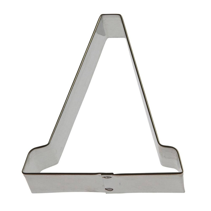 Traffic Cone Cookie Cutter 3.5'